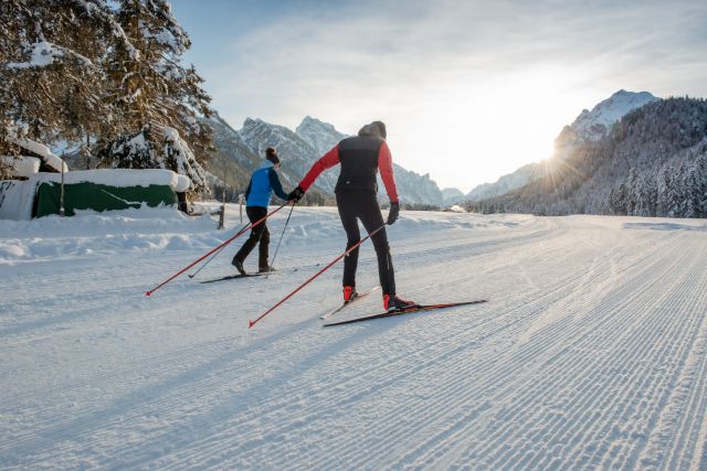Image: Skiing in the Dolomites